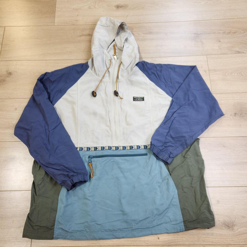 LL Bean Mountain Classic Anorak Jacket Womens 3X Plus 1/2 Zip Pullover